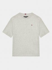 Tommy Hilfiger T-Shirt KB0KB08218 D Szary Regular Fit. Szare t-shirty chłopięce Tommy Hilfiger, bez wzorów, z bawełny, bez ramiączek. Za 149.99 zł.