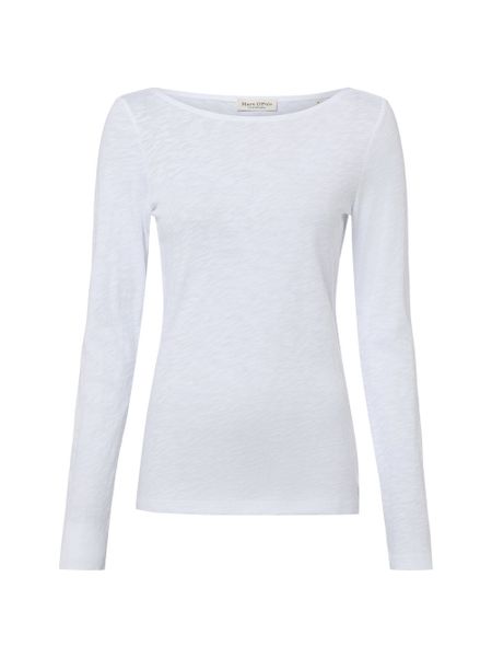 Marc O'Polo koszulka z długim rękawem Kobiety Bawełna biały, S. Białe t-shirty damskie Marc O´Polo, s, bez wzorów, z bawełny, bez kołnierzyka. Za 199.95 zł.