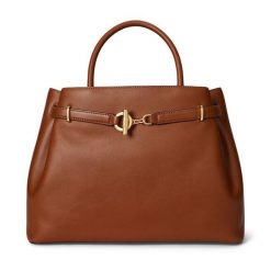 Torebka LAUREN RALPH LAUREN. Brązowe torebki klasyczne damskie Lauren Ralph Lauren, bez wzorów, bez dodatków. Za 2,199.00 zł.