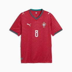 Koszulka Domowa Portugalii B.Fernandes Coupe du Monde 2026. Czerwone t-shirty sportowe męskie Puma, bez ramiączek, do piłki nożnej. Za 529.50 zł.