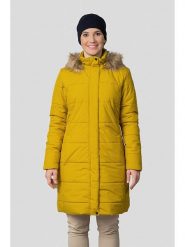 Hannah Płaszcz zimowy "Gema" w kolorze żółtym rozmiar: 42. Żółte płaszcze damskie Hannah, na zimę, bez wzorów, z puchu. Za 513.99 zł.