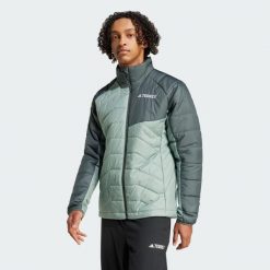 Kurtka Terrex Multi Synthetic Insulated. Zielone kurtki męskie Adidas, s, bez wzorów, z materiału, sportowe, bez kaptura. Za 599.00 zł.