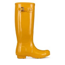 Kalosze Hunter. Żółte kalosze damskie Hunter, bez wzorów. Za 429.99 zł.