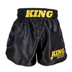 Szorty do boksu tajskiego King Pro Boxing Revo 2. Czarne szorty damskie KING PRO BOXING, bez wzorów, sportowe. Za 258.00 zł.