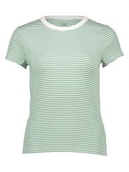 GAP Koszulka w kolorze zielono-białym rozmiar: XXL. Białe bluzki damskie GAP, xxl, bez wzorów, bez kołnierzyka, bez ramiączek. Za 47.95 zł.