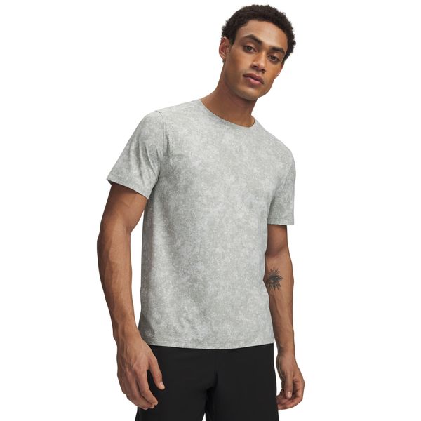 Męska koszulka Under Armour UA Velociti Pro Print SS. Szare t-shirty sportowe męskie Under Armour, m, z materiału, bez ramiączek, do biegania. Za 282.20 zł.