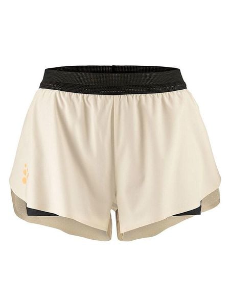 Craft Szorty "Pro Hypervent Split" w kolorze beżowym do biegania rozmiar: L. Brązowe spodenki sportowe damskie Craft, l, z materiału, do biegania. Za 120.79 zł.