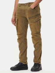 G-Star Raw Spodnie materiałowe Rovic Zip 3D D02190-E172 Zielony Tapered Fit. Zielone spodnie materiałowe męskie G-Star Raw, bez wzorów, z bawełny, retro. Za 539.99 zł.