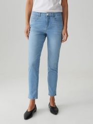 OPUS Dżinsy "Enja" - Skinny fit - w kolorze błękitnym rozmiar: 42/L28. Niebieskie jeansy damskie Opus. Za 219.95 zł.