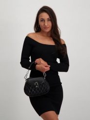 Steve Madden Sukienka "Aren" w kolorze czarnym rozmiar: XS. Czarne sukienki damskie Steve Madden, xs, bez wzorów, prążkowane, bez kołnierzyka, bez ramiączek, mini. Za 78.84 zł.