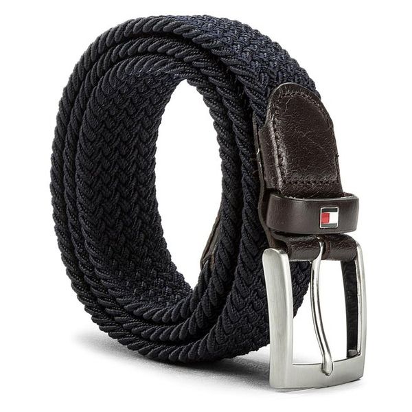 Pasek Męski Tommy Hilfiger. Niebieskie paski męskie Tommy Hilfiger, bez wzorów. Za 139.99 zł.