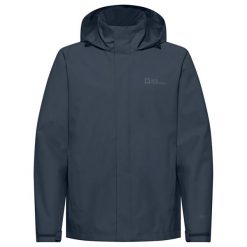 Kurtka uniwersalna męska Jack Wolfskin Trailtime. Niebieskie kurtki męskie Jack Wolfskin, m, bez wzorów, z materiału, eleganckie, z kapturem. Za 569.99 zł.