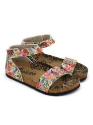 Calceo Sandały ze wzorem rozmiar: 39. Sandały damskie Calceo, bez wzorów, bez obcasa. Za 126.75 zł.