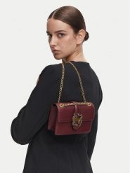 Just Cavalli Torebka Iconic Snakes 81RA4BA3 ZSA89 Czerwony ciemny. Czerwone torebki klasyczne damskie Just Cavalli, bez wzorów, ze skóry, bez dodatków. Za 819.99 zł.