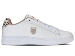 Buty sportowe COURT SHIELD II (94412-918-M). Białe buty sportowe na co dzień damskie K-Swiss, bez wzorów, na fitness i siłownię. Za 119.00 zł.