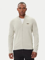 Aeronautica Militare Kardigan 252MA1580UL00506 Beżowy Regular Fit. Brązowe kardigany męskie AERONAUTICA MILITARE, m, bez wzorów, z bawełny, bez kołnierzyka. Za 639.99 zł.