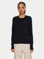 Aeronautica Militare Sweter 242MA1502DL506 Granatowy Regular Fit. Niebieskie swetry klasyczne damskie AERONAUTICA MILITARE, xs, z bawełny, bez kołnierzyka. Za 249.99 zł.
