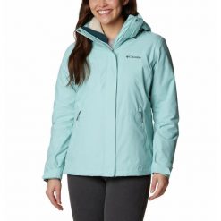 Kurtka turystyczna 3w1 damska Columbia Bugaboo II Fleece Interchange Jacket. Zielone kurtki damskie Columbia, l, bez wzorów, bez kaptura. Za 852.99 zł.