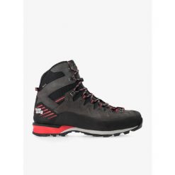 Buty wysokogórskie męskie Hanwag Makra Pro GTX. Czerwone buty trekkingowe męskie Hanwag, z materiału, za kostkę, bez zapięcia, trekkingowe. Za 1,271.22 zł.