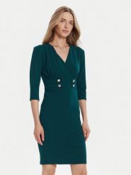 Rinascimento Sukienka koktajlowa CFC0126151003 Zielony Slim Fit. Zielone sukienki damskie RINASCIMENTO, xl, bez wzorów, z syntetyku, wizytowe, bez kołnierzyka, bez ramiączek. Za 519.99 zł.