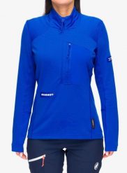 Bluza polarowa damska Mammut Eiger Nordwand Advanced FL Half Zip Pull. Niebieskie bluzy z kapturem damskie Mammut, l, z materiału. Za 582.99 zł.