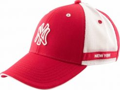 Czapka Ny Headscool czerwona. Czerwone czapki męskie New Era, bez wzorów, z bawełny. Za 178.99 zł.