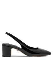 Nine West Sandały 123AL1938-1 Czarny. Czarne sandały damskie Nine West, bez wzorów, ze skóry, bez obcasa, na słupku. Za 199.99 zł.