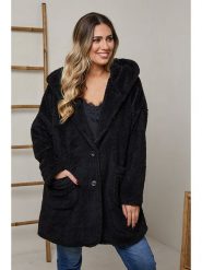 Plus Size Company Płaszcz zimowy "Itsak" w kolorze czarnym rozmiar: 48. Czarne płaszcze damskie Plus Size Company, na zimę, plus size, bez wzorów, z puchu, klasyczne, plus size. Za 124.11 zł.
