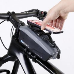 Schowek na rękawiczki, torba rowerowa z uchwytem na telefon. Czarne torebki klasyczne damskie GADISTA, bez wzorów, z materiału, bez dodatków. Za 140.99 zł.