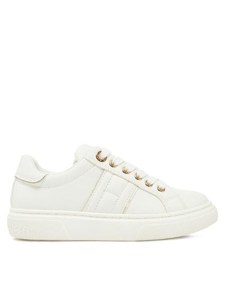 Tommy Hilfiger Sneakersy Low Cut Lace-Up Sneaker T3A9-33745-1439 M Biały. Białe buty sportowe dziewczęce Tommy Hilfiger, bez wzorów, ze skóry, bez zapięcia. Za 189.99 zł.