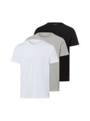 Tommy Hilfiger T-shirt w 3-paku Mężczyźni Bawełna czarny|biały|szary, L. Białe t-shirty męskie Tommy Hilfiger, l, bez wzorów, z bawełny, bez kołnierzyka. Za 209.95 zł.