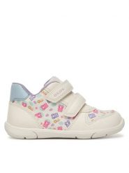 Geox Sneakersy B Zapito Girl B556DA 0AW54 C0270 Biały. Białe buty sportowe dziewczęce Geox, bez wzorów, ze skóry, bez zapięcia. Za 209.99 zł.