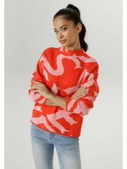 Aniston Sweter w kolorze beżowo-pomarańczowym rozmiar: 46. Brązowe golfy damskie Aniston, bez wzorów, bez ramiączek. Za 56.99 zł.