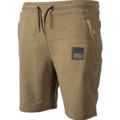 Spodenki Wędkarskie Męskie Nash Make It Happen Shorts Box Logo Green. Zielone szorty męskie Nash, bez kołnierzyka. Za 139.99 zł.