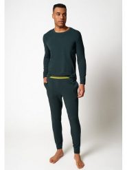 Skiny Piżama w kolorze zielonym rozmiar: XXL. Zielone piżamy męskie Skiny, xxl, bez wzorów, bez ramiączek. Za 148.96 zł.