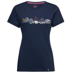 Koszulka damska La Sportiva Peaks. Niebieskie topy sportowe damskie La Sportiva, l, bez wzorów, z bawełny, bez ramiączek. Za 238.50 zł.