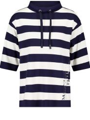 Gerry Weber Koszulka w kolorze granatowo-białym rozmiar: 38. Białe bluzki damskie Gerry Weber, bez wzorów, bez kołnierzyka. Za 144.92 zł.