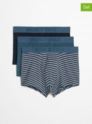 Marc O´Polo Bodywear Bokserki (3 pary) w kolorze niebiesko-granatowym rozmiar: XL. Niebieskie bokserki męskie bez wzorów. Za 104.95 zł.
