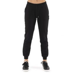 Leone 1947 Nigdy bez Damen Winterhose mit Bündchen. Czarne spodnie dresowe damskie LEONE 1947 APPAREL, bez wzorów, z bawełny. W wyprzedaży za 108.70 zł.