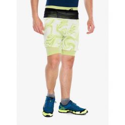 Spodenki do biegania męskie Compressport Trail Racing 2-in-1 Short. Zielone szorty męskie Compressport, bez wzorów, sportowe. Za 508.99 zł.