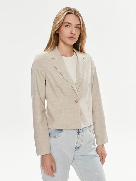 Vero Moda Marynarka Nancy 10304631 Beżowy Slim Fit. Brązowe marynarki i żakiety damskie Vero Moda, bez wzorów, z syntetyku. Za 119.99 zł.