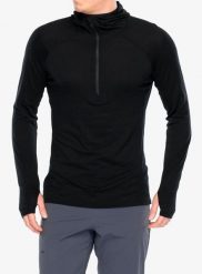Bluza z zamkiem męska Inov-8 Merino Hoodie HZ. Czarne bluzy z kapturem męskie Inov-8, m, z materiału. Za 543.39 zł.