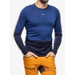 Bluza termoaktywna męska Icebreaker Merino 200 Sonebula LS Crewe. Niebieskie bluzy bez kaptura męskie Icebreaker, m. Za 477.99 zł.