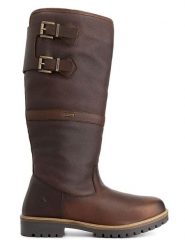 TRAVELIN' Skórzane kozaki "Kodiak" w kolorze brązowym rozmiar: 41. Brązowe buty zimowe męskie Travelin', z materiału, bez zapięcia. Za 588.81 zł.