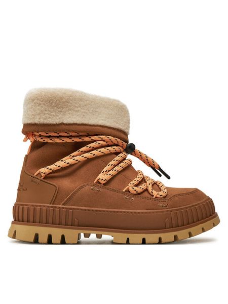 Palladium Śniegowce Pallashock Hiver 94349-252-M Brązowy. Brązowe śniegowce damskie Palladium, ze skóry. Za 459.99 zł.