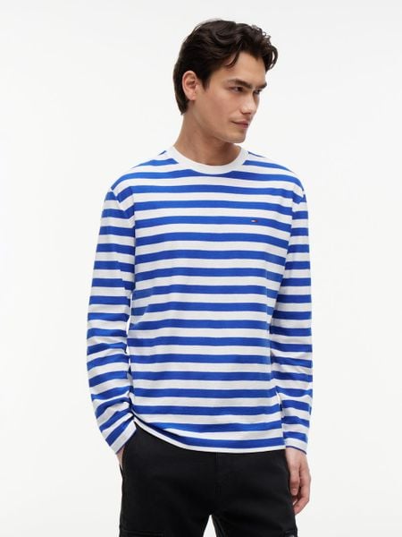 Tommy Jeans koszula z długim rękawem Mężczyźni Bawełna (100%) niebieski, XXL. Niebieskie koszule męskie Tommy Jeans, m, bez wzorów, z bawełny, bez kołnierzyka, bez ramiączek. Za 209.95 zł.