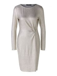 Oui Sukienka w kolorze złotym rozmiar: 44. Żółte sukienki damskie Oui, bez wzorów, bez kołnierzyka, bez ramiączek, midi. Za 148.26 zł.