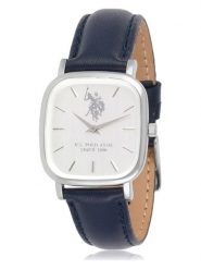 U.S. Polo Assn. Zegarek kwarcowy w kolorze srebrno-granatowo-białym rozmiar: onesize. Niebieskie, analogowe zegarki damskie U.S. Polo Assn., metalowe. Za 239.86 zł.