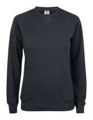 Clique Premium OC Roundneck Women bluza damska z bawełny organicznej. Czarne bluzy bez kaptura damskie CLIQUE, m, z bawełny. Za 233.08 zł.