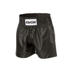 Spodenki do boksu tajskiego Kwon. Czarne szorty damskie KWON, bez wzorów, sportowe. Za 153.50 zł.